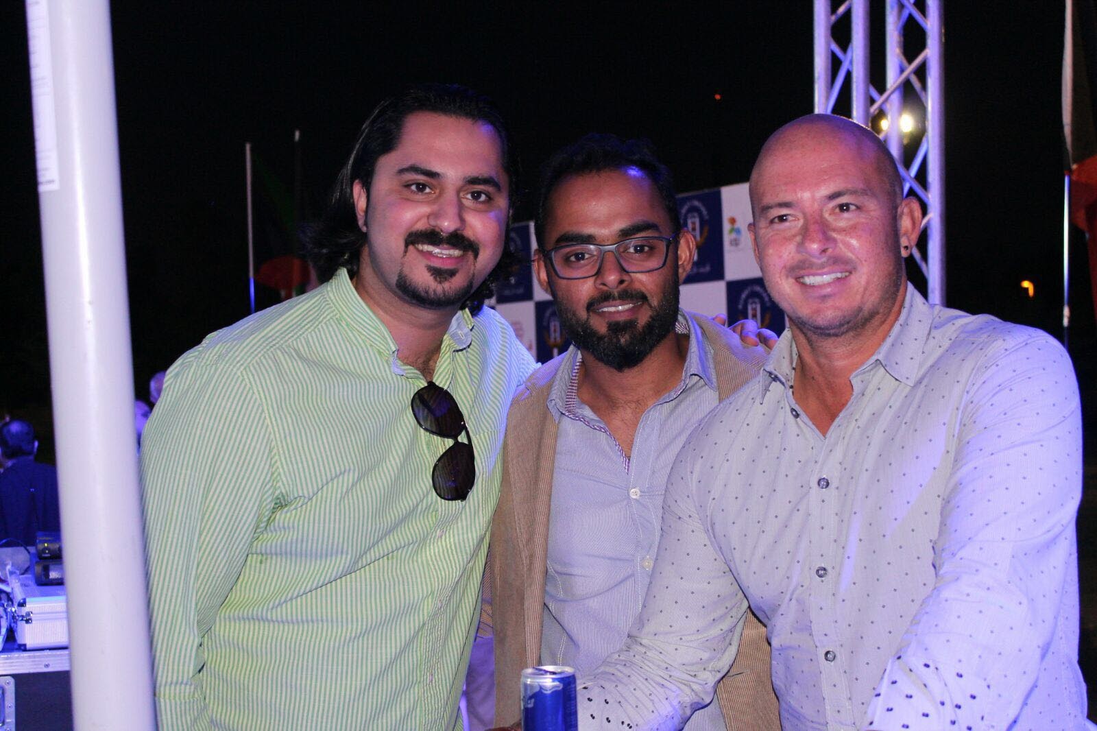 Kuwait cricket — Sajid Ashraf, Director General of Kuwait Cricket, and Herschelle Gibbs, former national cricket player of South Africa