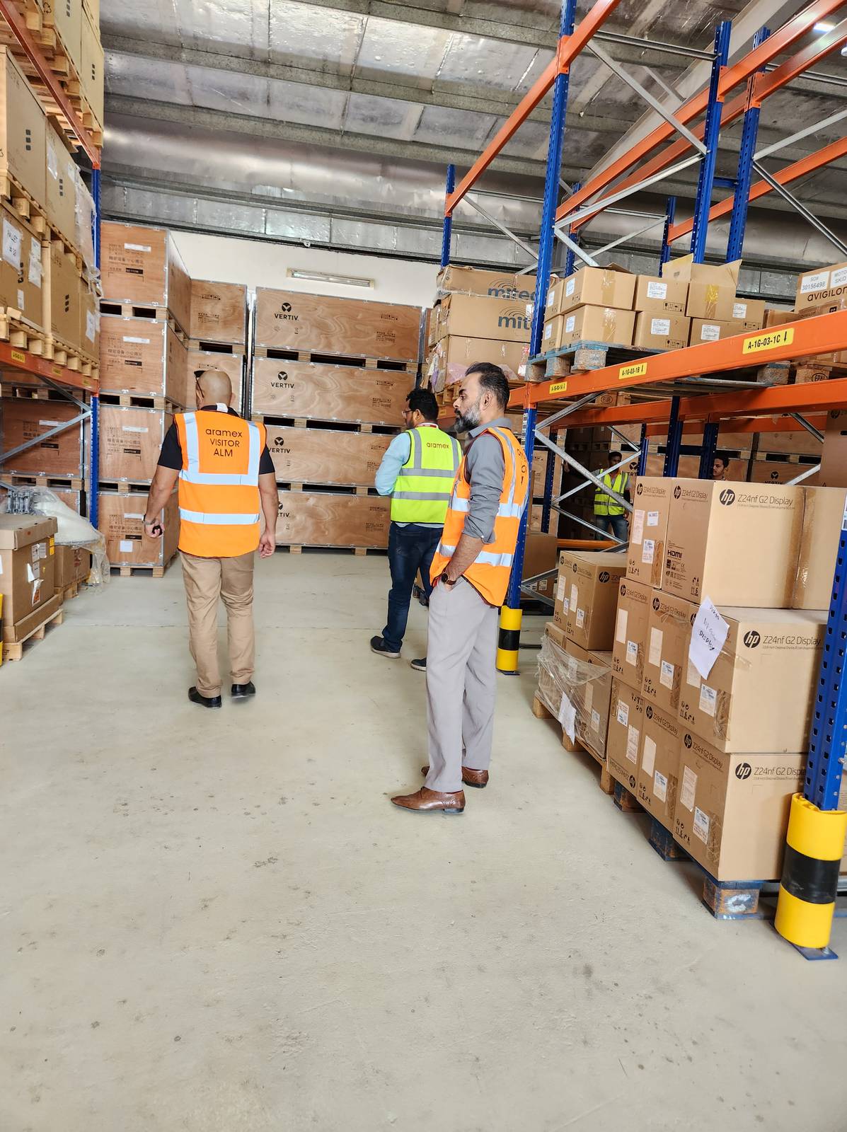 Warehouse floor, Aramex — warehouse to boardroom