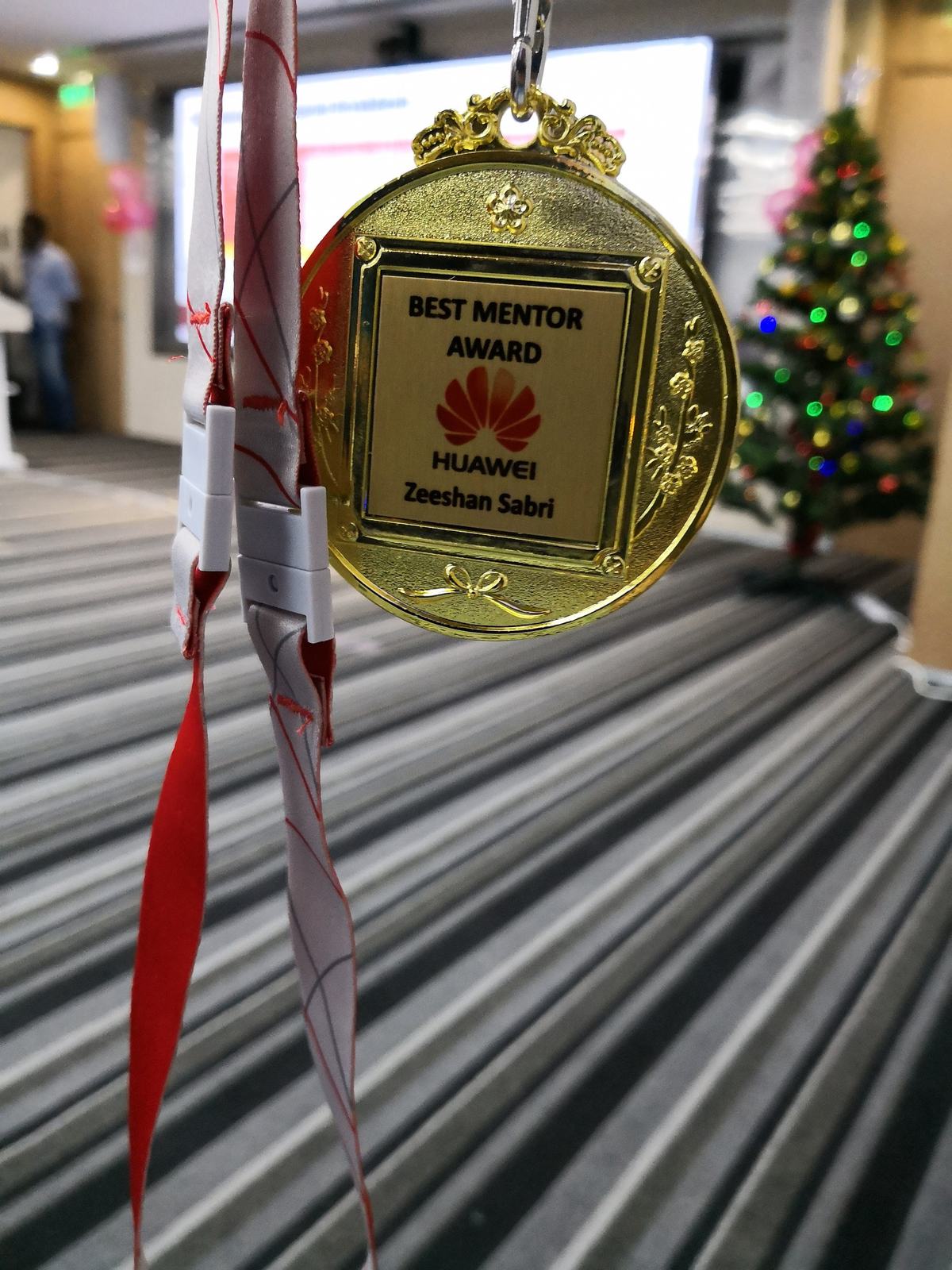 The Huawei Best Mentor Award — recognition that authority is earned in the moments no one watches